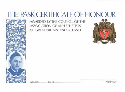 Pask Certificate